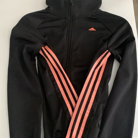Adidas Black with Coral Track Suit - Picture 2 of 5